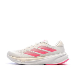 Baskets Blanches/Roses Femme Adidas Stride