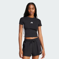 Adidas JC8325_280 chemise et haut Tee-shirt Encolure torsadée Manche courte Coton