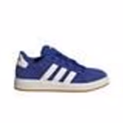 Chaussures pour Enfant - ADIDAS - Grand Court 00S K - Bleu - Lacets - Plat
