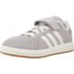 Chaussures pour Enfant - ADIDAS - Grand Court 00S El C - Gris - Lacets - Plat