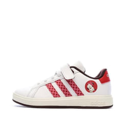 Baskets Blanches/Rouges Fille Adidas Grand Court Minnie