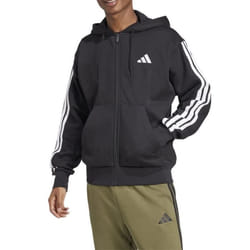 Veste à capuche - ADIDAS - Essentials 3-Stripes - Noir - Molleton doux - Manches longues