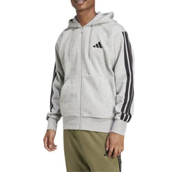 Adidas Sweat à Capuche pour Homme Essentials 3-Stripes Gris JD1865