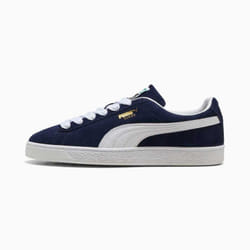 PUMA Chaussures Homme Suede Classic Bleu marine/Blanc - Taille 42 pour un style décontracté et intemporel.