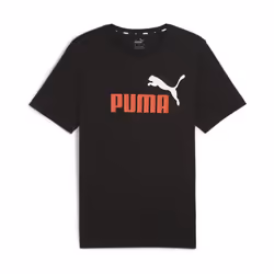 puma ess+  col logo tee noir
