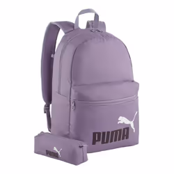 PUMA Sac à dos lilas pour femme et homme - Phase Backpack Set Pale Plum 272722