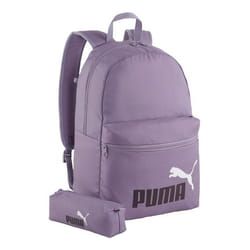 PUMA Sac à dos lilas pour femme et homme - Phase Backpack Set Pale Plum 272722