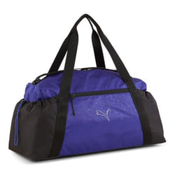 PUMA Sac de sport bleu noir pour femme - AT ESS Sport Bag Intergalactic Lapis Lazuli 285078