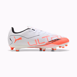 PUMA Ultra 5 Play FG/AG Football Unisexe Orange, Blanc - Vue supplémentaire 5
