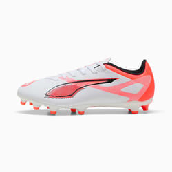 PUMA Ultra 5 Play FG/AG Football Unisexe Orange, Blanc