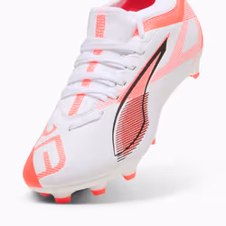 PUMA Ultra 5 Match FG/AG Jr Football Unisexe Orange, Blanc - Vue supplémentaire 6