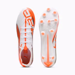PUMA Ultra 5 Match FG/AG Football Unisexe Orange, Blanc - Vue supplémentaire 4