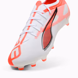 PUMA Ultra 5 Match FG/AG Football Unisexe Orange, Blanc - Vue supplémentaire 6