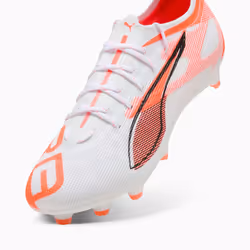 PUMA Ultra 5 Pro FG/AG Football Unisexe Orange, Blanc - Vue supplémentaire 6