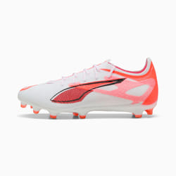 PUMA Ultra 5 Pro FG/AG Football Unisexe Orange, Blanc