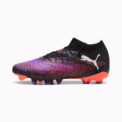 PUMA Future 8 Pro FG/AG, Football, Unisexe, Noir, Multicolore, Adulte, Motif, Fermeture par lacet