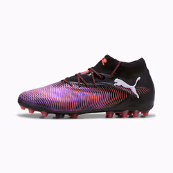 PUMA Future 8 Ultimate FG, Football, Unisexe, Noir, Multicolore, Adulte, Motif, Fermeture par lacet