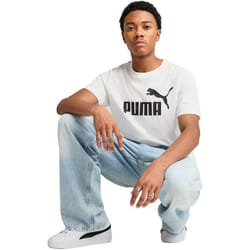 T-shirt Puma Ess No. 1 Logo Tee Blanc Homme