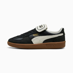 PUMA Palermo Premium - Chaussures Homme en Noir/Blanc Taille 45 - Style Urbain et Confortable pour un Look Sportif Élégant
