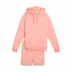 puma short à capuche relaxed sweat suit 7  tr op rose