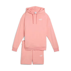 puma short à capuche relaxed sweat suit 7  tr op rose