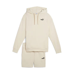 puma short à capuche relaxed sweat suit 7  tr op blanc
