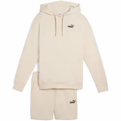 puma short à capuche relaxed sweat suit 7  tr op blanc