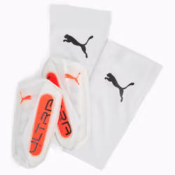 PUMA ULTRA Flex Football Sleeves Shinguards, Adultes, Mâle, L, Elastane, Polyester, Blanc
