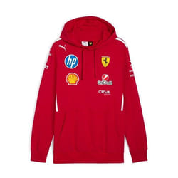 Sweat à capuche pilote Scuderia Ferrari HP Homme - Rouge