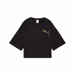 T-shirt oversize crop femme Puma Leo Luxe