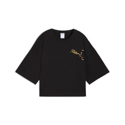 T-shirt oversize crop femme Puma Leo Luxe