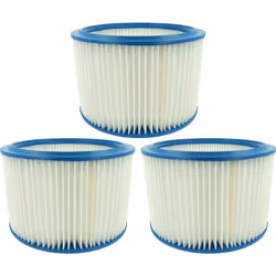 vhbw - the clever way Set de 3x élément de filtrage pour votre aspirateur multifonction, humide et sec - Utilisé pour les asp ...
