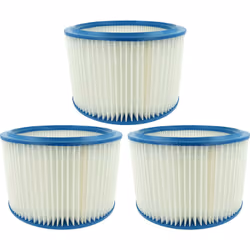 vhbw - the clever way Set de 3x élément de filtrage pour votre aspirateur multifonction, humide et sec - Utilisé pour les asp ...