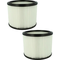 Vhbw - 2x Cartouche filtrante compatible avec Makita 440, 445, 446L, 446, 442, 443, 441, 444, 440-445 aspirateur - Filtre pour particules fines,