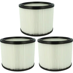 Vhbw - 3x Cartouche filtrante compatible avec Makita VC3012L, VC3012M, VC3011L, VC3511L aspirateur - Filtre pour particules fines, papier