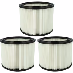 vhbw - the clever way Set de 3x élément de filtrage pour votre aspirateur multifonction, humide et sec - Utilisé pour les asp ...