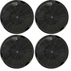 Vhbw - 4x Filtre à charbon actif compatible avec Franke 110.0015.212, 110.0015.213, 110.0017.937, 110.0023.302, 110.0023.303 hotte aspirante - 19,6 cm