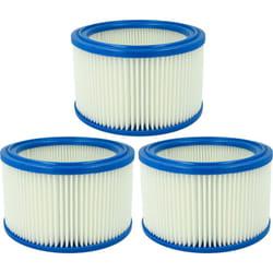 Vhbw - 3x Cartouche filtrante compatible avec Hako vc 380 w aspirateur sans fil - Filtre pour particules fines