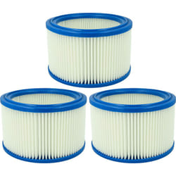 Vhbw - 3x Cartouche filtrante compatible avec Nilfisk Alto sq 450-11, 450-21, 450-31, 490-31, 550-11 aspirateur sans fil - Filtre pour particules