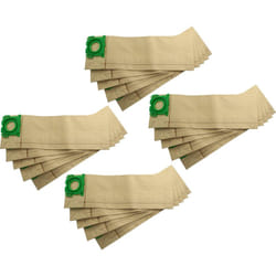 Vhbw - 20x Sacs remplacement pour Sebo 6629ER, 6629, 6629 am pour aspirateur - papier, 41,1cm x 13,2cm marron