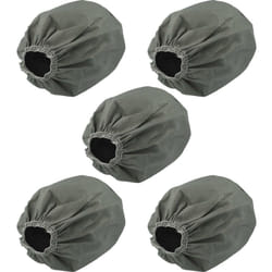 Vhbw - 5x Filtres textiles compatible avec Bosch UniversalVac 15 aspirateur industriel sec et humide - Sac filtrant, lavable gris