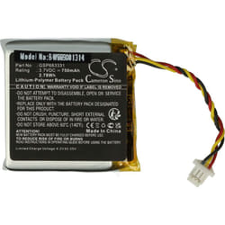 Vhbw - Batterie remplacement pour jbl GSP683331 pour casque audio, écouteurs sans fil (750mAh, 3,7V, Li-polymère)