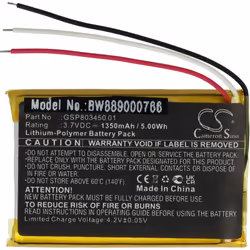 vhbw - the clever way - Batterie de rechange de haute qualité avec une grande autonomie et compatible avec votre boîtier de c ...