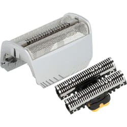 vhbw Set de têtes de rasoir électrique compatible avec Braun 4775, 4835, 4840, 4845, 4875, 4876, grille + couteaux, argenté