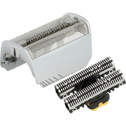 Set de têtes de rasoir électrique compatible avec Braun 7526, 7564, 7540, 7570, 7630, 7546, grille + couteaux, argenté - Vhbw