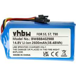 Vhbw - Batterie remplacement pour Qihoo M26-4S1P, LR-PAS0638W-EU, MH1-4S1P, 2ASP4-S5 pour robot électroménager (2600mAh, 14,8V, Li-ion)