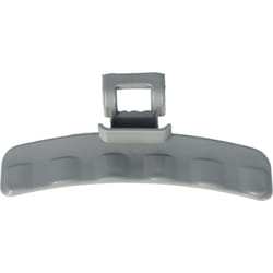 Poignée compatible avec Samsung WD8704RJD, WD8714EJF, WD8714EJF/XEN, WD8714EJF1/XEN, WF0702L7V/XET machine à laver - Vhbw