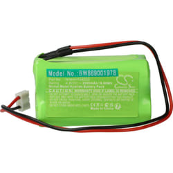 Vhbw - Batterie remplacement pour abm NIMHHT4820Q pour éclairage d'issue de secours (2000mAh, 4,8V, NiMH)