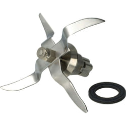 Couteau de mixeur compatible avec Silvercrest SKMS1200A1, SKMC1200E5, SKMC1200F6 robot culinaire - Avec 4 lames en acier inoxydable - Vhbw