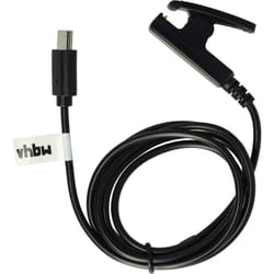 Vhbw - Câble usb compatible avec Garmin Lily Classic Edition 010-02384-B2 smartwatch, montre de fitness - Station de charge, noir, 100 cm
